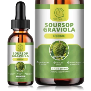 60ml Natural Soursop Graviola Extract Drops Gluten-Free