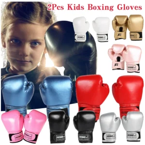 2PCS Kids Boxing Gloves Children Punch Training